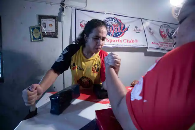 Arm-wrestling helped Karishma overcome her depression. 