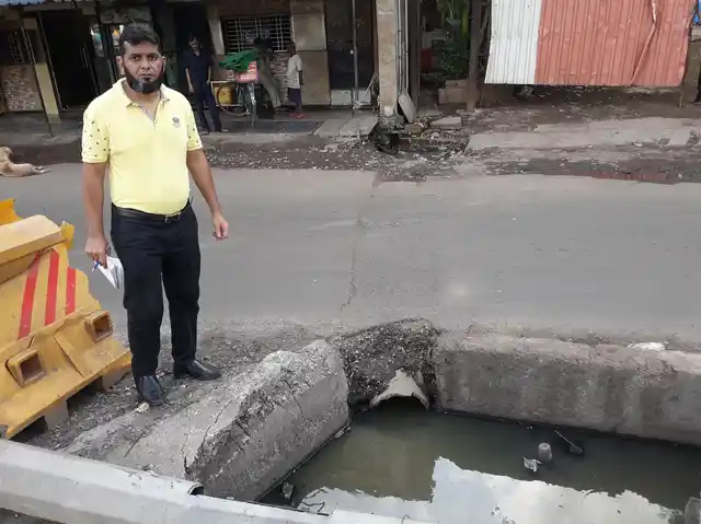 An open manhole at Mr Parsi Panchayat Road, Jogeshwari East.