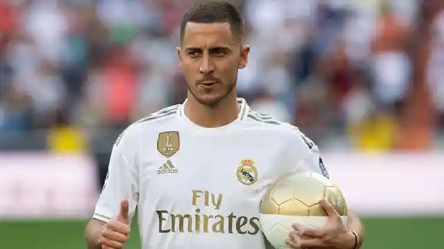 The closest Eden Hazard came to his first Real Madrid goal was in the 39th minute.