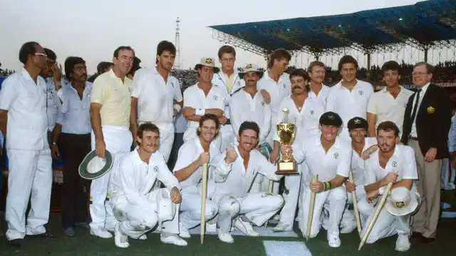 Allan Border led Australia to their maiden World Cup title.