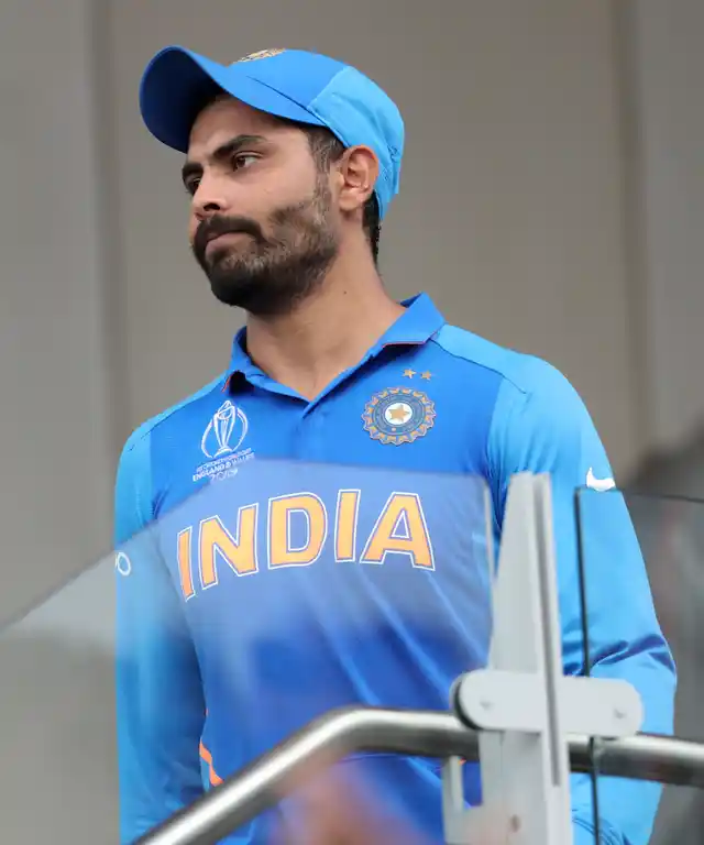 India’s Ravindra Jadeja reacts after their loss in the Cricket World Cup semi-final match against New Zealand at Old Trafford in Manchester, England, Wednesday, July 10, 2019. 