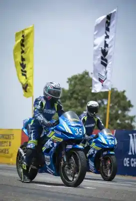 Bikers in action during the fourth season of Red Bull Road to Rookies Cup.