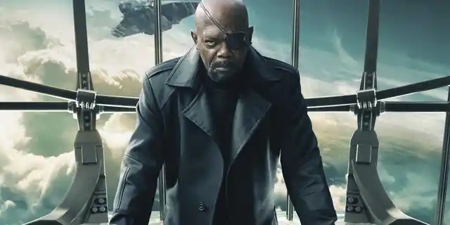 Samuel L Jackson as Nick Fury.