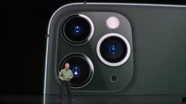 Phil Schiller announcing the iPhone 11 Pro series.