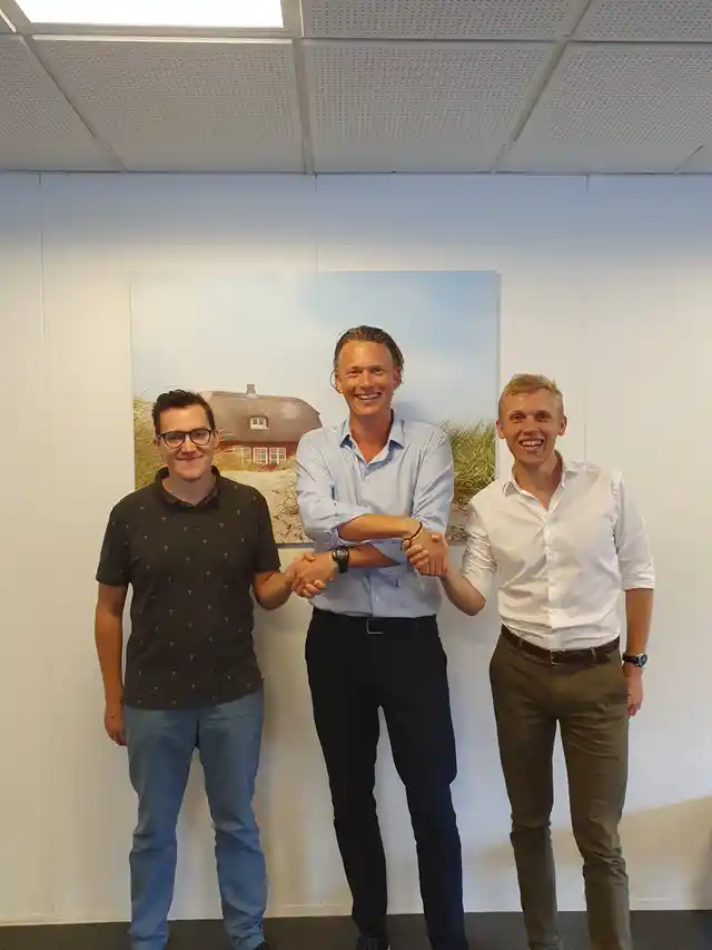 Kim Holmsted, COO, Dancentre, OYOVacation Homes, with MadsWestberg & Rune Larsen, Founders, Danamica.