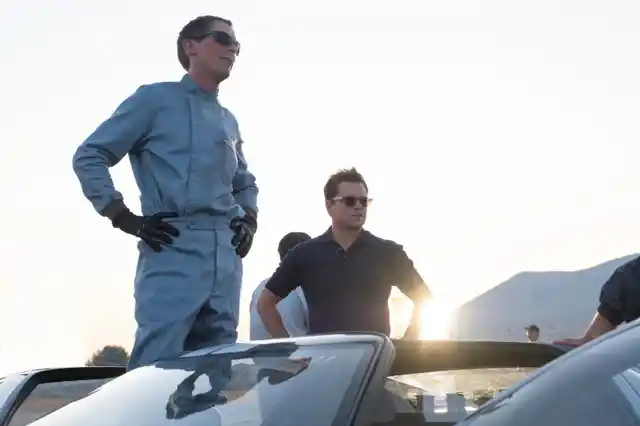A still from <i>Ford V Ferrari</i>.
