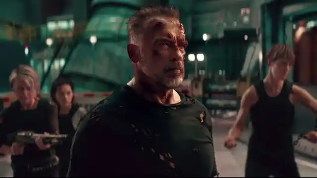 Arnold Schwarzenegger as Carl in <i>Terminator: Dark Fate.</i>