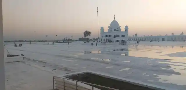 The white expanse of Kartarpur Sahib. 