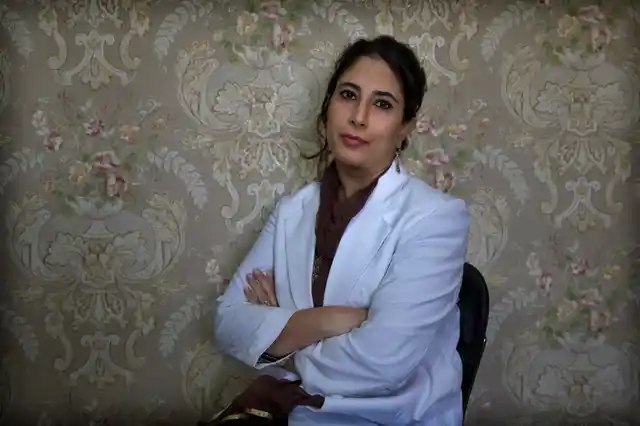 Kashmiri doctor Sabahat Rasool, inside her Srinagar clinic on 27 September 2019.