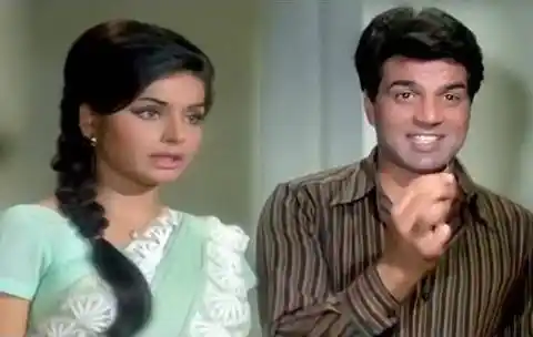 Raakhee and Dharmendra in <i>Jeevan Mrityu.</i>