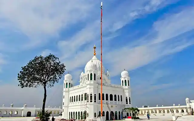 In this undated handout photo, a view of Gurdwara Kartarpur Sahib in Pakistan.