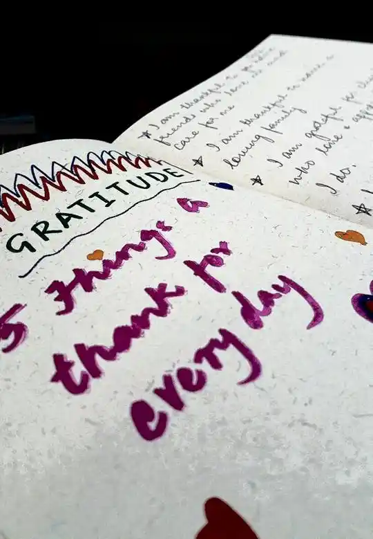 A gratitude journal works best for kids who are at least 7 years or older.