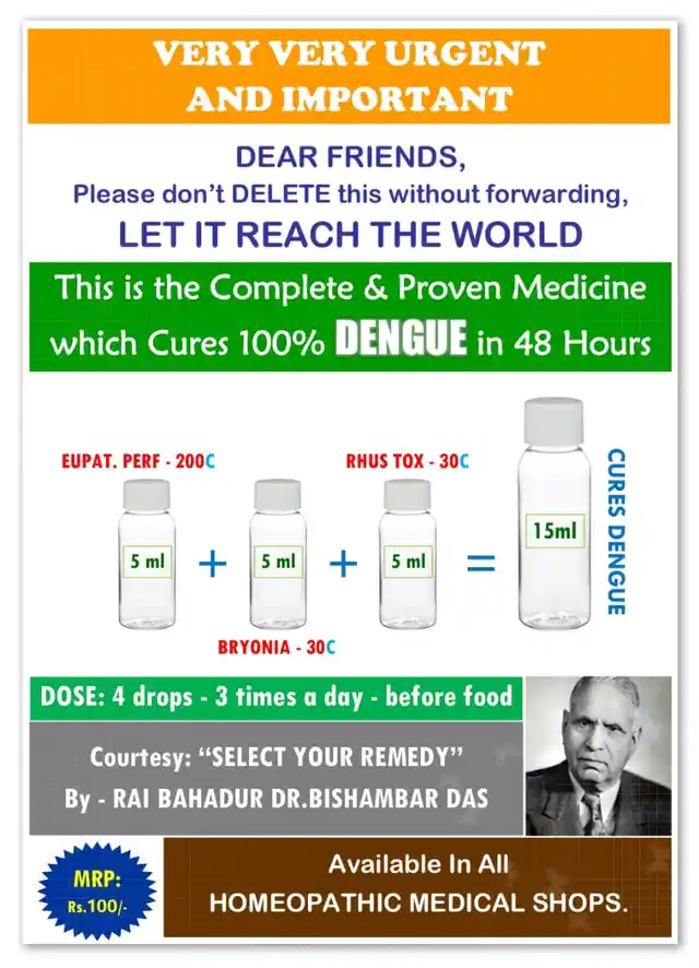 In 99% cases, dengue ‘cures’ itself, and all of these claims of medicines are false, confirms a doctor.