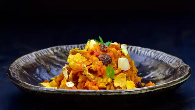 Muesli Layered with Gajar Halwa