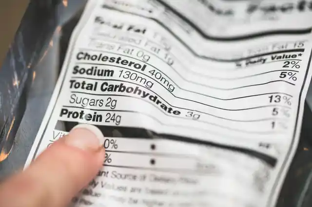 Most packaged foods tend to be really high in sugar.
