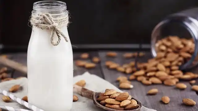 Milk and almonds are rich in calcium, and calcium is great for reducing anxiety.