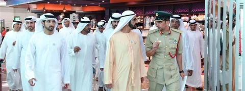 HH Sheikh Mohammed Reviews Dubai Airport