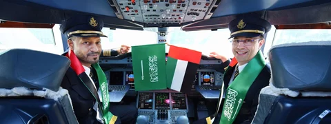 Emirates Lands in Saudi for National Day
