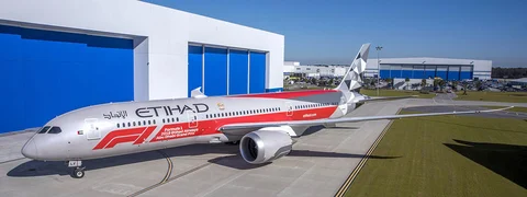 Etihad Airways Unveils Spectacular Formula 1 Livery