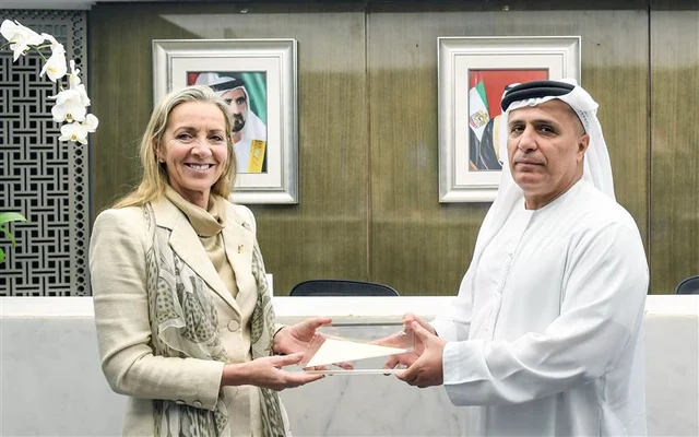 Baroness Fairhead and HE Al Tayer