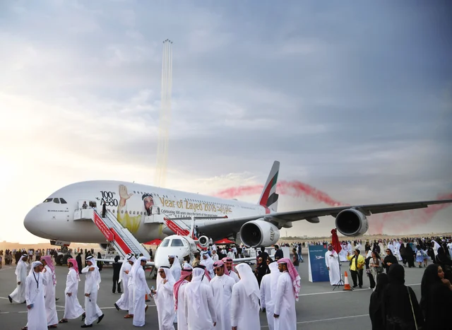 Emirates A380 Stars at Bahrain Airshow