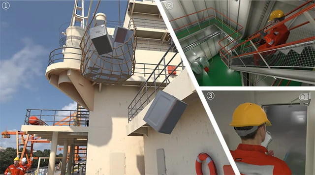 More shots of the VR scenarios