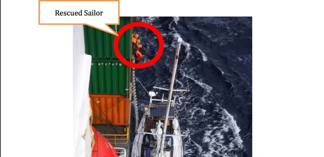 ONE Ship Rescues Stranded Sailor