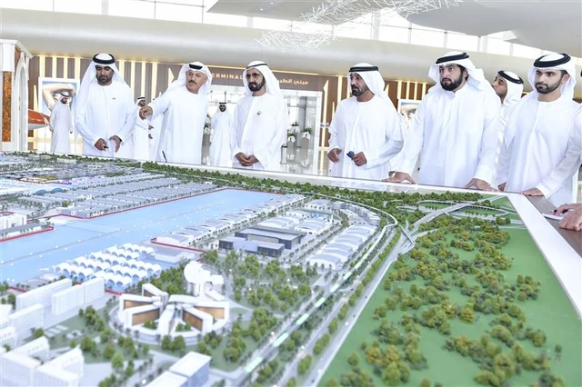 Mohammed bin Rashid visits Dubai South Aviation District