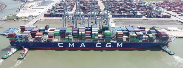 CMA CGM Marco Polo at berth