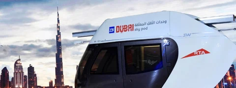 Mohammed bin Rashid Reviews Sky Pod Models