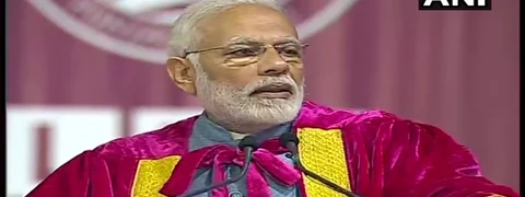 प्रधानमंत्री नरेंद्र मोदी इंडियन साइंस कांग्रेस में 
