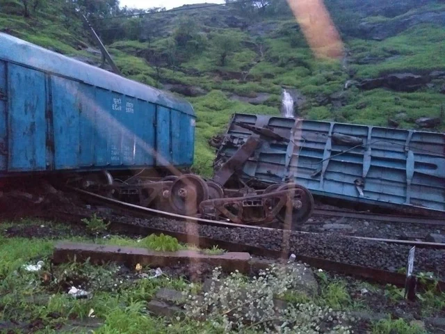 Goods Train Derailed
