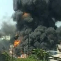 தானே அருகே ரசாயன தொழிற்சாலையில் தீ விபத்து!