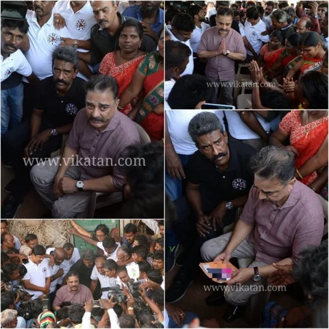 ``தேர்தலைவிட ஆறுதல் முக்கியம்" - கோவை சிறுமியின் குடும்பத்தினரை சந்தித்த கமல்ஹாசன்