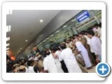 சென்னை வந்த ஆ.ராசாவுக்கு தொண்டர்களின் வரவேற்பு...