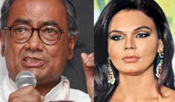 கெஜ்ரிவாலுடன் ராக்கி சாவந்தை ஒப்பிட்ட திக்விஜய் சிங்!