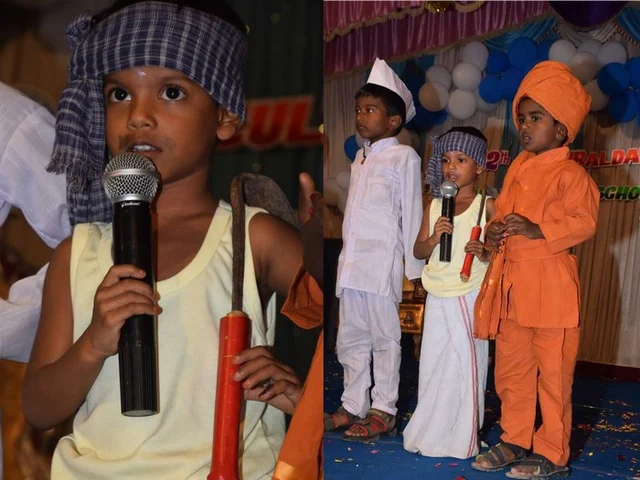 `மன்னா, மீத்தேன் திட்டத்துக்கு அனுமதி கொடுக்காதீங்க' - அனைவரையும் கவர்ந்த குழந்தைகளின் நாடகம்