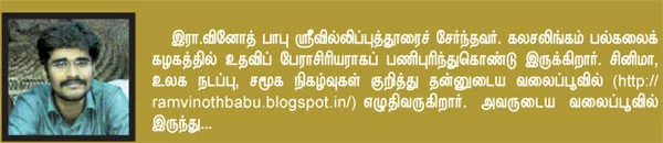 வலையோசை : இரா. வினோத் பாபுவின் பக்கங்கள்