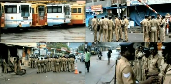 முல்லைப்பெரியாறு தீர்ப்புக்கு எதிர்ப்பு: கேரளாவில் முழு அடைப்பு (படங்கள்)