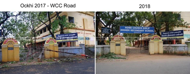 கன்னியாகுமரியில் ஒகி புயலால் ஏற்பட்ட பேரழிவு... ஓராண்டுக்குப் பின் `அன்றும் - இன்றும்' சிறப்புப் புகைப்படத் தொகுப்பு