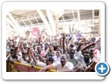 சென்னை வந்த ஆ.ராசாவுக்கு தொண்டர்களின் வரவேற்பு...
