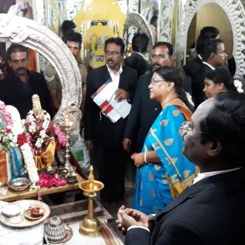 காஞ்சிபுரம் ஏகாம்பரநாதர் கோயிலில் மாவட்ட நீதிபதிகள் ஆய்வு!