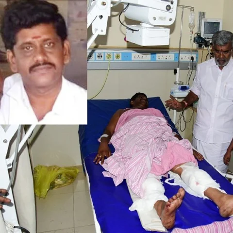 `எங்களிடம் ஓட்டு கேட்கமாட்டியா?'-அ.தி.மு.க நிர்வாகியை வம்புக்கிழுத்து கம்பியால் தாக்கிய அ.ம.மு.க-வினர்