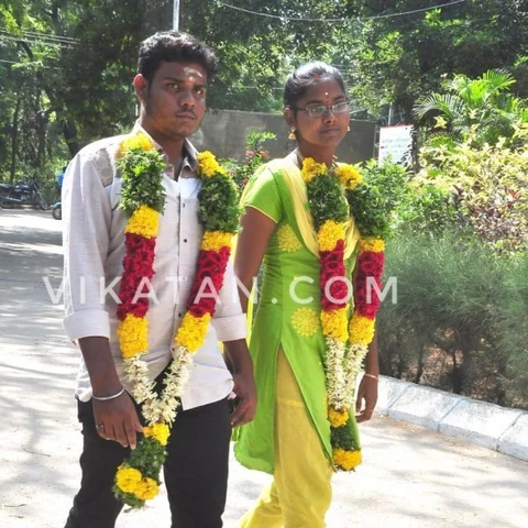 `பாதுகாப்புக் கொடுங்க!’ - மாலையுடன் எஸ்.பி அலுவலகத்தில் தஞ்சமடைந்த காதல் ஜோடி
