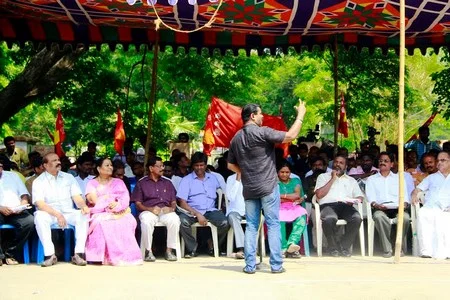கில்ட் தயாரிப்பாளர் சங்க விவகாரம்: தமிழர் எழுச்சி இயக்கம் ஆர்ப்பாட்டம்!