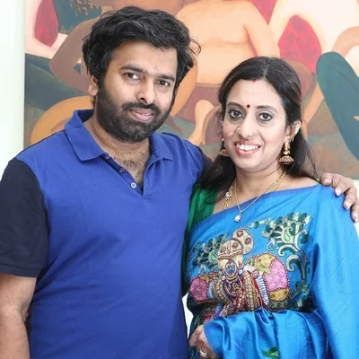 சந்தோஷ் நாராயணன் தாடி ரகசியம்! ரகசியம் கலைக்கும் அவரது மனைவி