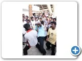 சென்னை வந்த ஆ.ராசாவுக்கு தொண்டர்களின் வரவேற்பு...