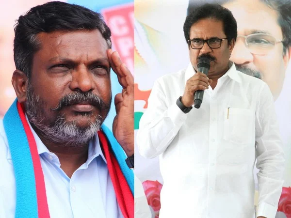 திருமாவளவனுடன், திருநாவுக்கரசர் திடீர் சந்திப்பு