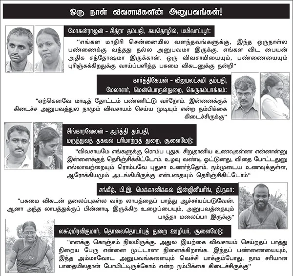 ’ஒரு நாள் விவசாயி!’