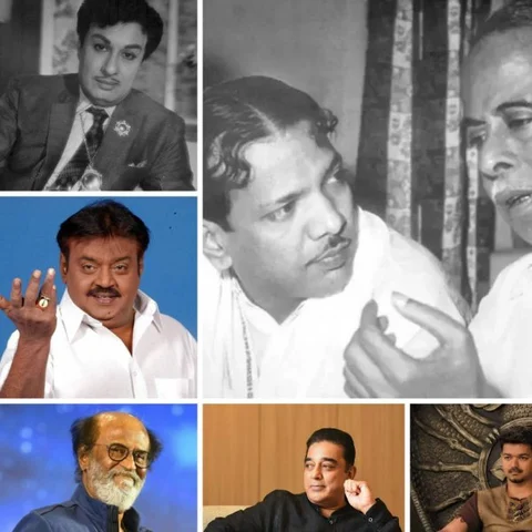 அண்ணா முதல் விஜய் வரை... சினிமாவில் அரசியல் குறியீடுகளை வைத்த கலைஞர்கள்..!